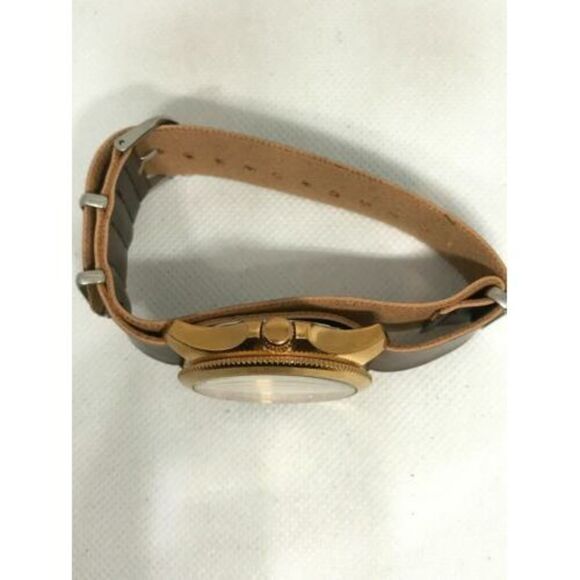 Fossil AM4511 Cecile Womens Brown Leather Analog Rose Gold Dial Quartz Watch Ff1 - Picture 4 of 9